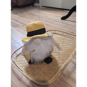 Legacy & Main Beekeeper Gnome Plush Bee Happy Collection Spring Decor Shelf...